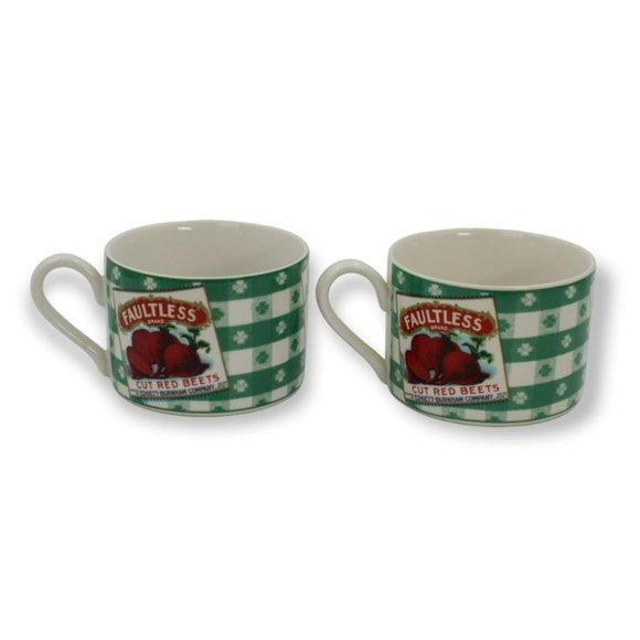 Fitz & Floyd Omnibus Americana Country Cupboard Pattern Mugs 1994 - Picture 4 of 6